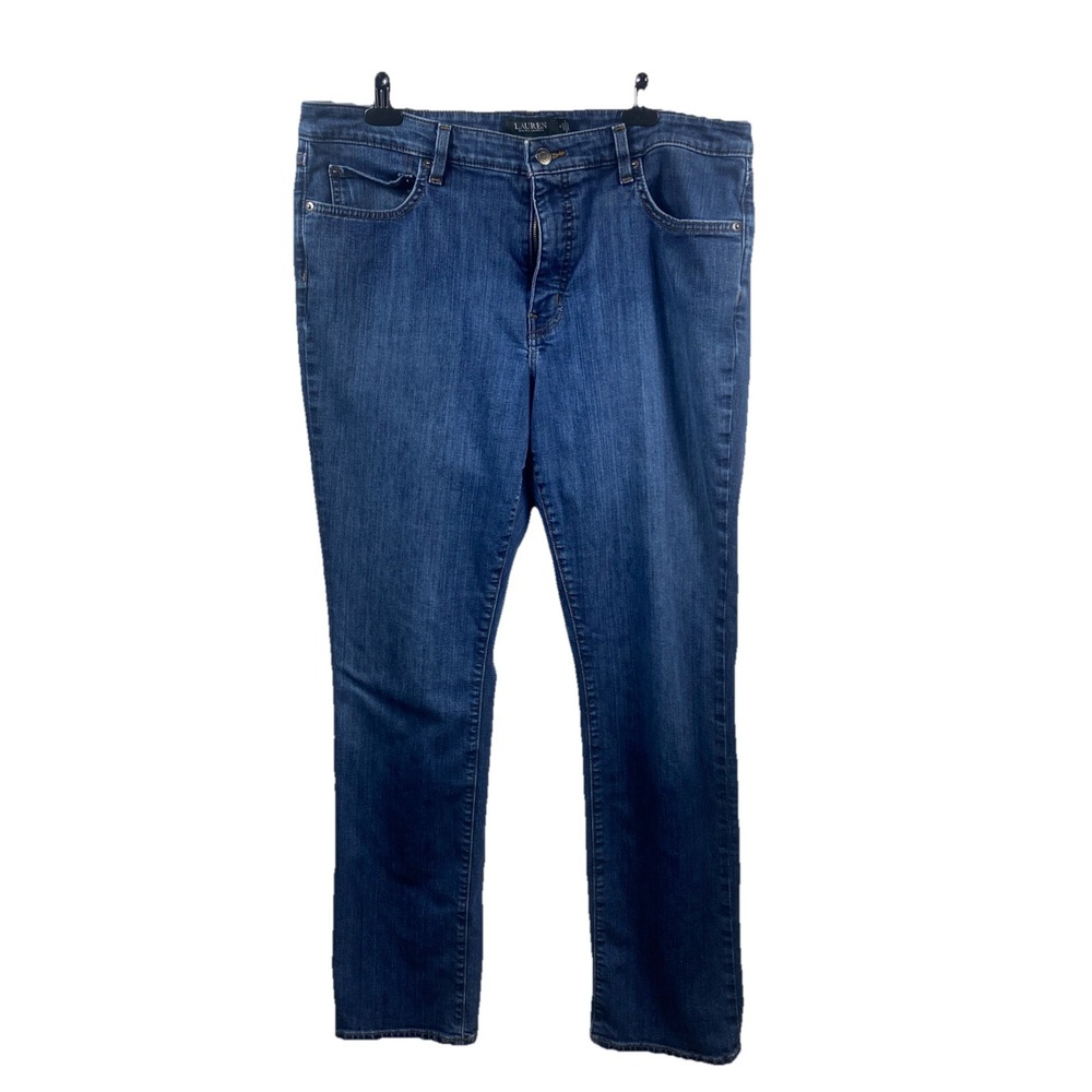 Ralph Lauren Jeans Size 16 Blue Straight Womens Classic